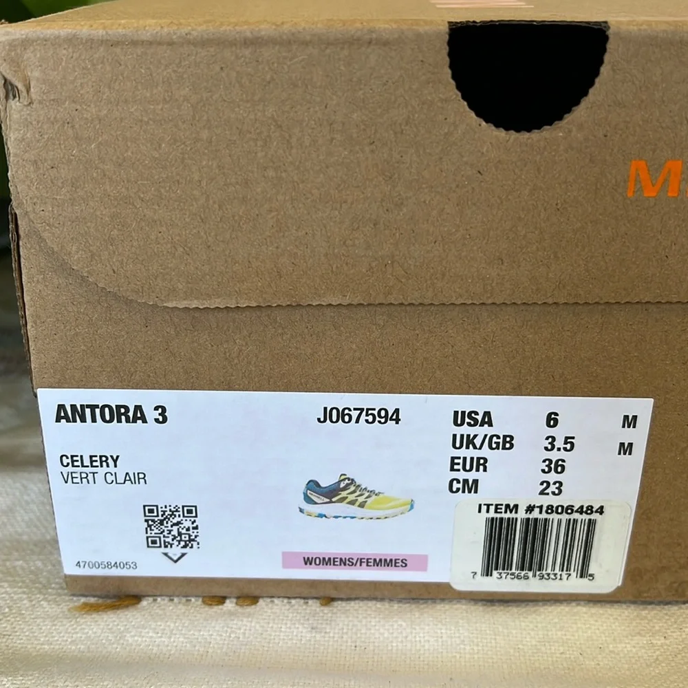 NEW Merrell Women's Antora 3 GORE-TEX® Athletic Running Sneaker Shoes, Size 6